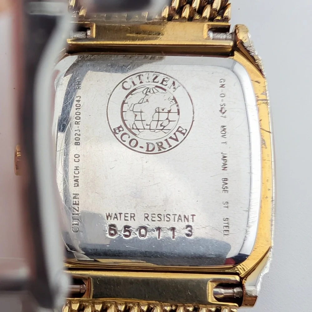 Vintage Citizen Elegance Eco-Drive Blue MOP New Capacitor 23mm B023-R001043
